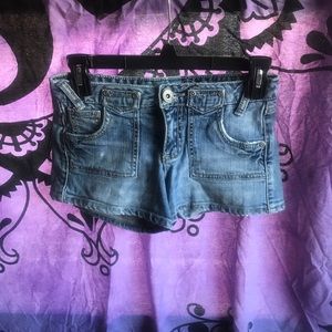 Denim shorts